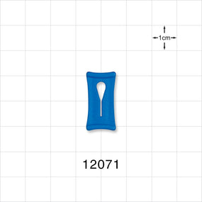Slide Clamp, Blue - Fits 0.098 inch OD Tubing (2.5 mm) - 12071