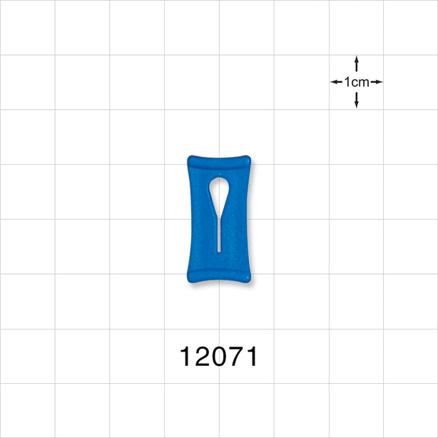Slide Clamp, Blue - Fits 0.098 inch OD Tubing (2.5 mm) - 12071