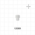 Female Luer Cap, Vented w/Hydrophobic Filter, Natural - 3 Micron - 12089