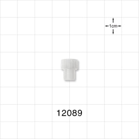 Female Luer Cap, Vented w/Hydrophobic Filter, Natural - 3 Micron - 12089