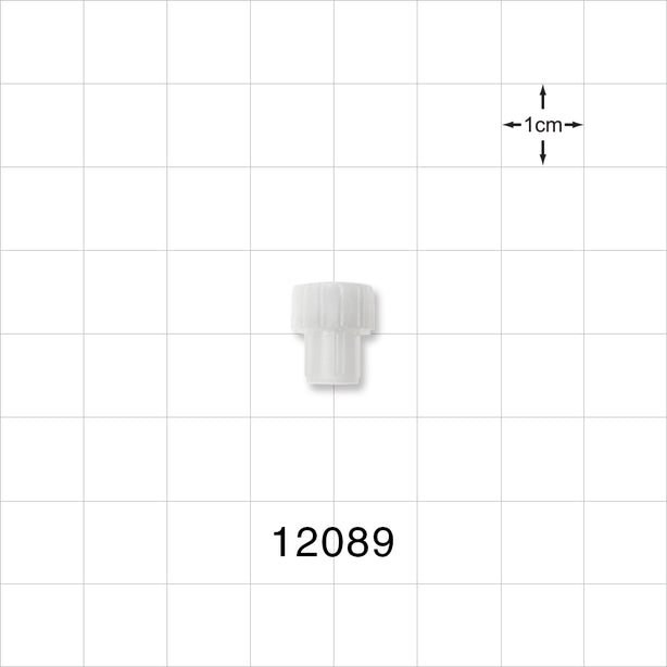 Female Luer Cap, Vented w/Hydrophobic Filter, Natural - 3 Micron - 12089
