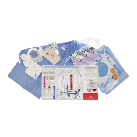 Teleflex Pressure Injectable Central Venous Catheter Arrowg+ard Blue Plus® Straight Open Tip 7 Fr. Triple Lumen - Case of 5 - CDC-45703-XPN1A-CS