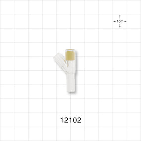 Y Injection Site, Tubing Ports - Both Ports 0.157 inch ID (4 mm) - 12102