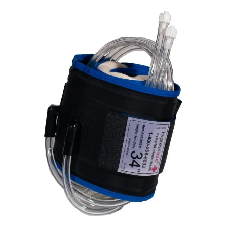Patterson Medical Supply ExpressAire® Tourniquet Cuff 34 Inch Length 2-Fill Line, Luer Lock, Long Leg Broadcloth - Case of 18 - A70107011-CS