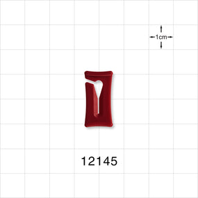 Open Jaw Slide Clamp, Red - Fits 0.078 inch - 0.098 inch OD Tubing (1.98 mm - 2.5 mm) - 12145