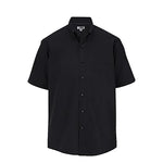 Edwards Garment CO Work 1245 010 T Men's Short Sleeve Poplin Shirt, Lightweight, Black, Size L - 1 Each
