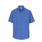 Edwards Garment CO Work 1245 061 Men's Short Sleeve Poplin Shirt, Lightweight, French, Size M - 1 Each