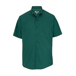 Edwards Garment CO Work 1245 041 Men's Short Sleeve Poplin Shirt, Lightweight, Hunter, Size S - 1 Each