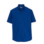 Edwards Garment CO Work 1245 041 Men's Short Sleeve Poplin Shirt, Lightweight, Royal, Size S - 1 Each