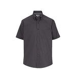 Edwards Garment CO Work 1245 079 T Men's Short Sleeve Poplin Shirt, Lightweight, Steel Gray, Size L - 1 Each