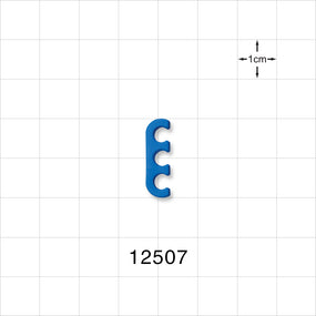 3-Channel Multi-Cavity Clip, Dark Blue - 0.157 inch Channel (4 mm) - 12507