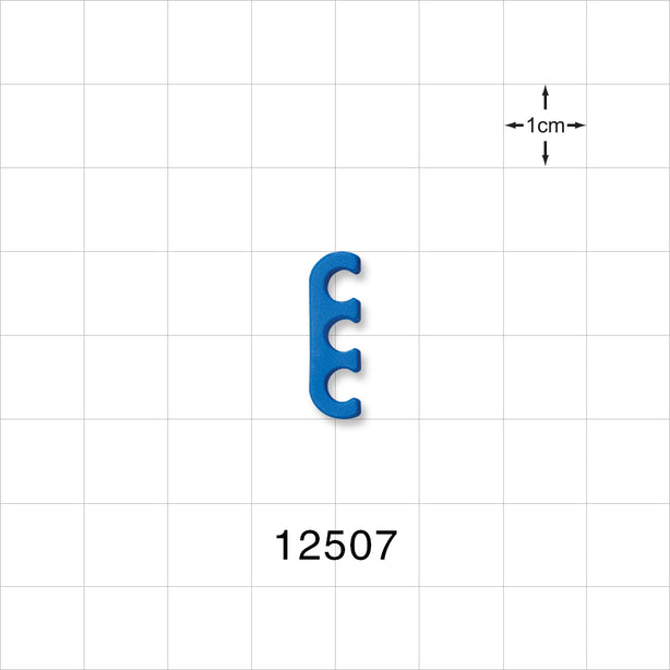3-Channel Multi-Cavity Clip, Dark Blue - 0.157 inch Channel (4 mm) - 12507