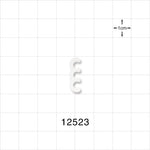 3-Channel Multi-Cavity Clip, Natural - 0.143 inch Channel (3.63 mm) - 12523