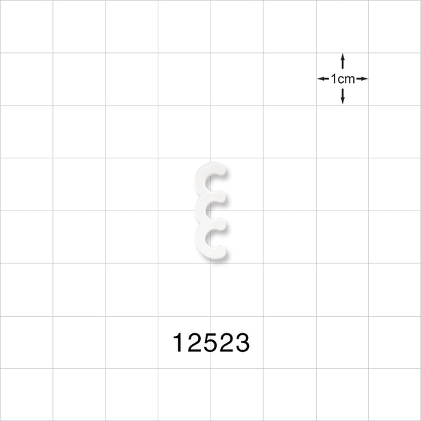 3-Channel Multi-Cavity Clip, Natural - 0.143 inch Channel (3.63 mm) - 12523
