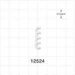 4-Channel Multi-Cavity Clip, Natural - 0.146 inch Channel (3.7 mm) - 12524