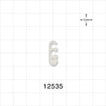 2-Channel Multi-Cavity Clip with Guide Wire Slit, Natural - 0.152 inch Channel; 0.04 inch Slit (3.86 mm; 1.01 mm) - 12535