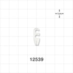 2-Channel Multi-Cavity Clip with Guide Wire Slit, Natural - 0.144 inch Channel; 0.007 inch Slit (3.65 mm; 0.17 mm) - 12539