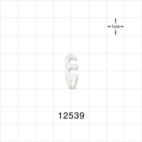 2-Channel Multi-Cavity Clip with Guide Wire Slit, Natural - 0.144 inch Channel; 0.007 inch Slit (3.65 mm; 0.17 mm) - 12539