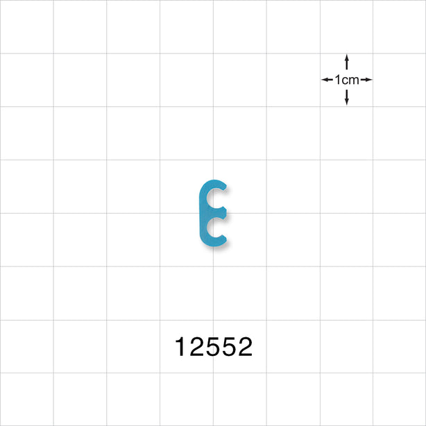 2-Channel Multi-Cavity Clip, Blue - 0.145 inch Channel (3.68 mm) - 12552