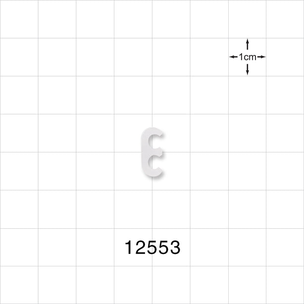 2-Channel Multi-Cavity Clip, Natural - 0.145 inch Channel (3.68 mm) - 12553