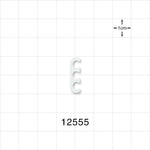 3-Channel Multi-Cavity Clip, Natural - 0.145 inch Channel (3.68 mm) - 12555