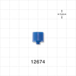 Male Luer Cap, Non-Vented, Blue -  - 12674
