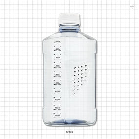 PharmaTainer™ Bottle, Non-Sterile, 5/Vacuum-Sealed Pack - 2 Liter; 48 mm cap - 12709