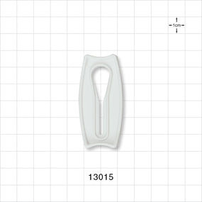 Slide Clamp, White - Fits 3/8 inch OD Tubing (0.375 inch, 9.5 mm) - 13015