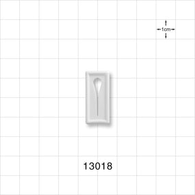 Slide Clamp, White - Fits 0.2 inch OD Tubing (5 mm) - 13018