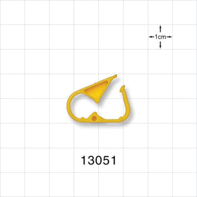 Pinch Clamp, Yellow - Fits 0.079 inch - 0.217 inch OD Tubing (2 mm - 5.5 mm) - 13051