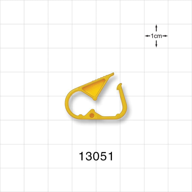 Pinch Clamp, Yellow - Fits 0.079 inch - 0.217 inch OD Tubing (2 mm - 5.5 mm) - 13051