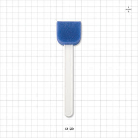 Rounded Bottom Sponge Stick, Blue - 6 inch (152 mm) - 13139