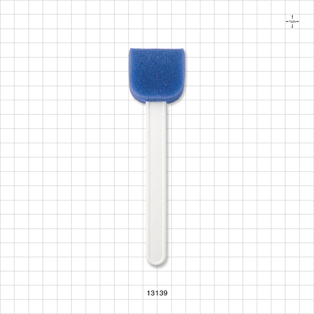 Rounded Bottom Sponge Stick, Blue - 6 inch (152 mm) - 13139