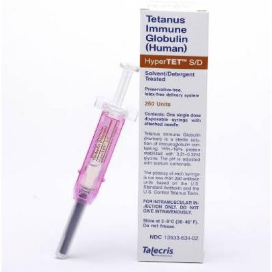 Grifols Therapeutics Inc. Hypertet Injection 13533-0634-02 - 1.0 Each