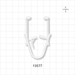Towel Clamp, White -  - 13577
