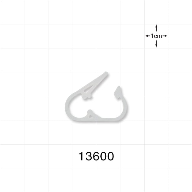 Pinch Clamp, Natural - Fits 0.161 inch - 0.197 inch OD Tubing (4.1 mm - 5 mm) - 13600
