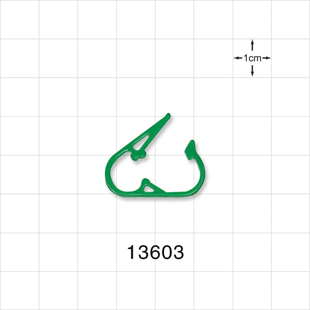 Pinch Clamp, Green - Fits 0.161 inch - 0.197 inch OD Tubing (4.1 mm - 5 mm) - 13603