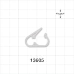 Pinch Clamp, Natural - Fits 0.161 inch - 0.197 inch OD Tubing (4.1 mm - 5 mm) - 13605