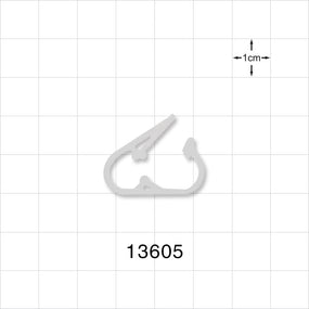 Pinch Clamp, Natural - Fits 0.161 inch - 0.197 inch OD Tubing (4.1 mm - 5 mm) - 13605
