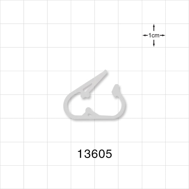 Pinch Clamp, Natural - Fits 0.161 inch - 0.197 inch OD Tubing (4.1 mm - 5 mm) - 13605