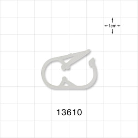 Pinch Clamp, Natural - Fits 0.248 inch - 0.275 inch OD Tubing (6.3 mm - 7 mm) - 13610