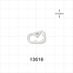 Pinch Clamp, White - Fits 0.059 inch - 0.102 inch OD Tubing (1.5 mm - 2.6 mm) - 13616