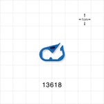 Pinch Clamp, Blue - Fits 0.059 inch - 0.102 inch OD Tubing (1.5 mm - 2.6 mm) - 13618