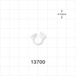 Securing Clamp - Fits 1/4 inch OD Tubing (0.25 inch, 6.35 mm) - 13700