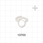 Securing Clamp - Fits 3/8 inch OD Tubing (0.375 inch, (9.53 mm) - 13703