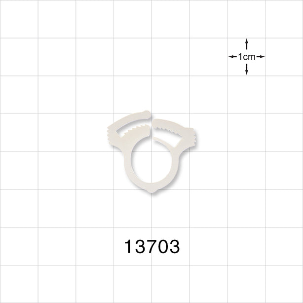 Securing Clamp - Fits 3/8 inch OD Tubing (0.375 inch, (9.53 mm) - 13703