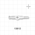 1-Way Stopcock, Female Luer Lock, Male Luer Slip - 200 psi - 13812