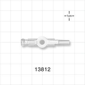1-Way Stopcock, Female Luer Lock, Male Luer Slip - 200 psi - 13812
