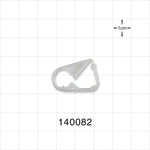 Pinch Clamp, White - Fits 0.118 inch OD Tubing (3 mm) - 140082