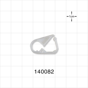 Pinch Clamp, White - Fits 0.118 inch OD Tubing (3 mm) - 140082